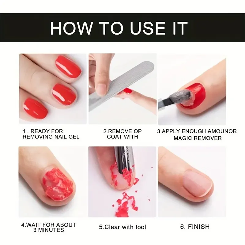15ml Magic Polish Glue Nail Art Manicure Gel Easy Remove Synthetic Fingernail Tip Cleaning Remover Gel Women view 5