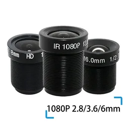 2pcs ESCAM 1080P 3.6mm CCTV LENS Security Camera Lens M12 2MP Aperture F1.8, 1/2.5