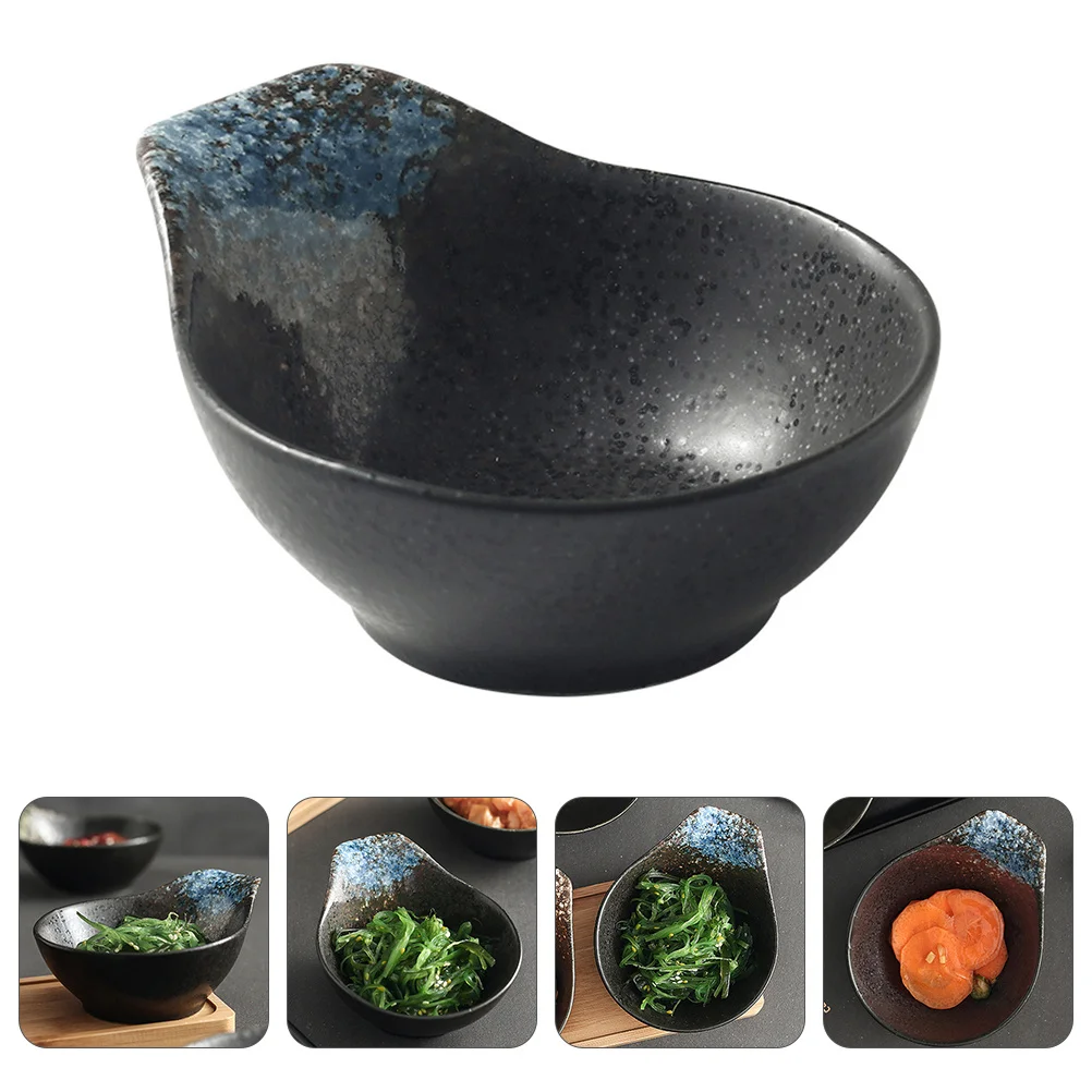 

Ceramic Seasoning Dish Healthy Kitchen Sauce Holder for Picnic Bbq Party Condiment Tray Ceramic Seasoning Dish