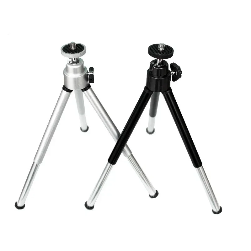 Mini treppiede portatile per telefono Mini treppiede flessibile durevole supporto in metallo per fotocamera del proiettore e Gimbal per telefono cellulare