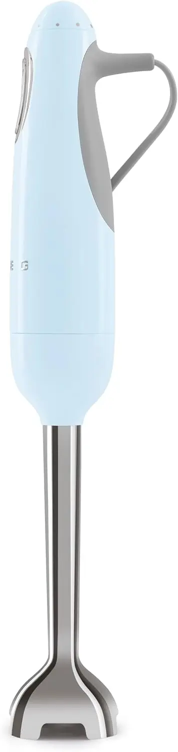 Handheld Immersion Blender 5 Speeds with Turbo Boost Stainless Steel Blades Nonslip Ergonomic Handle HBF11PBUS Pastel Blule