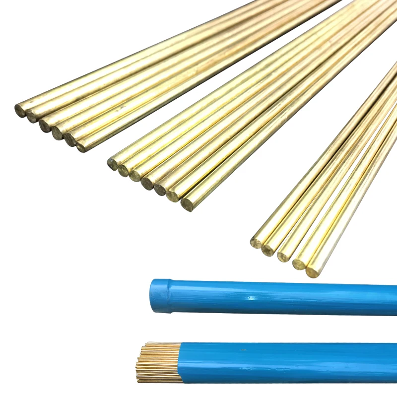 Bare Brass Brazing Wire Welding Rods Low Temperature High Electric Conductivity Welding Electrodes Tig For Refrigeration 0.8 1