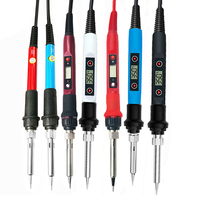 60/80W digital electric soldering iron welding iron tool  temperature adjustable soldering  iron tips/ stand/ tin wire