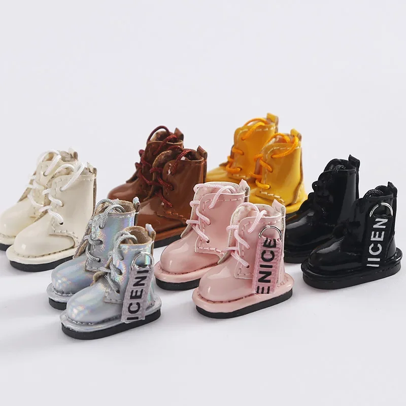 OB11 Shoes Small Leather Boots 12 Minutes Bjd Doll Clothes GSC Body Molly 1/12 Bjd Doll Shoes Baby Clothes Baby Shoes