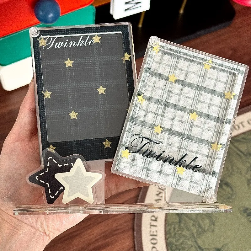 Weaving Dream Series Acrylic Photo Frame for Couple 3 Inch Kpop Card Sleeves Kawaii Photocard Holder Card Protective Case 2026 view 3