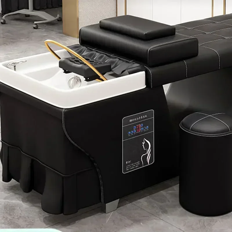 Water Therapy Hair Washing Bed Head Spa Sink Shower Head Stylist Shampoo Chair Silla Peluqueria Furniture MQ50SC