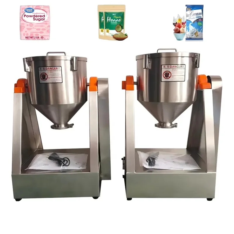 Laboratory Double Cone Blender 2L-50L Small Scale Powder Mixing Machine or Food Ceramic High Precision Speed