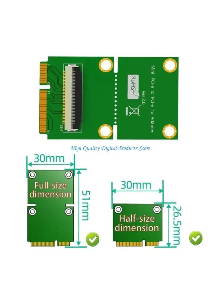 

U2JE NGFF M.2 Ключ A/E в PCIE 8X Extension Cable 107x42 мм (горизонтальная установка)