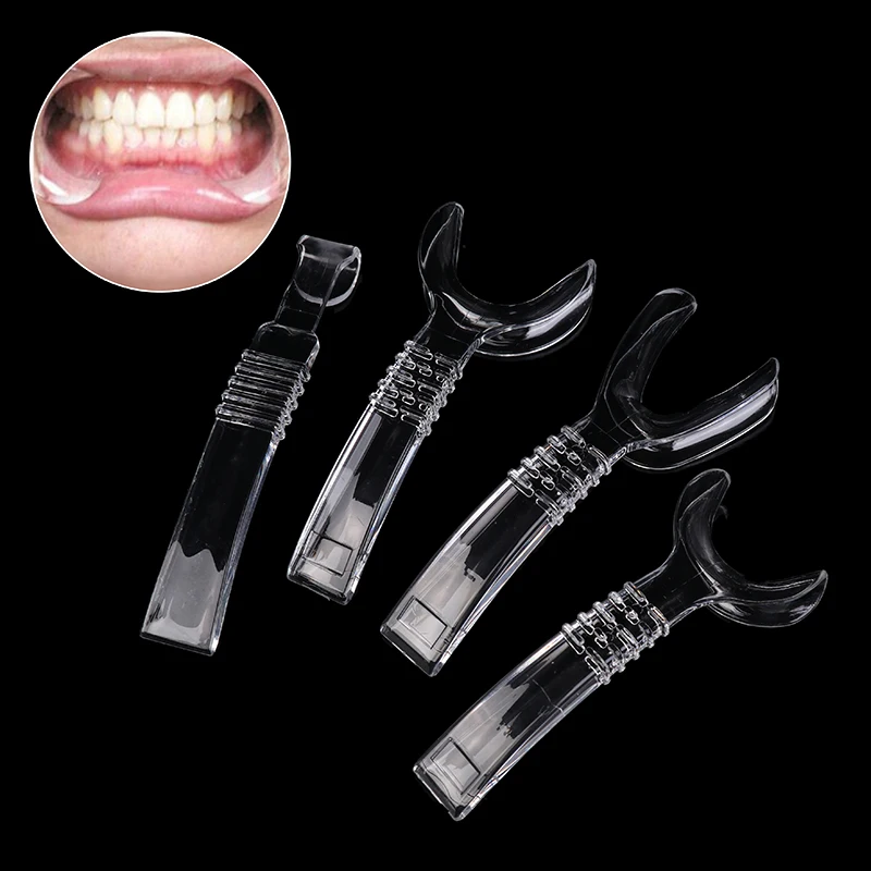 Retractor de labios Oral transparente, abridor de boca Dental, expansor de gancho lateral, placa de prensa de labios, accesorios de fotografía de ortodoncia, herramienta de dentista