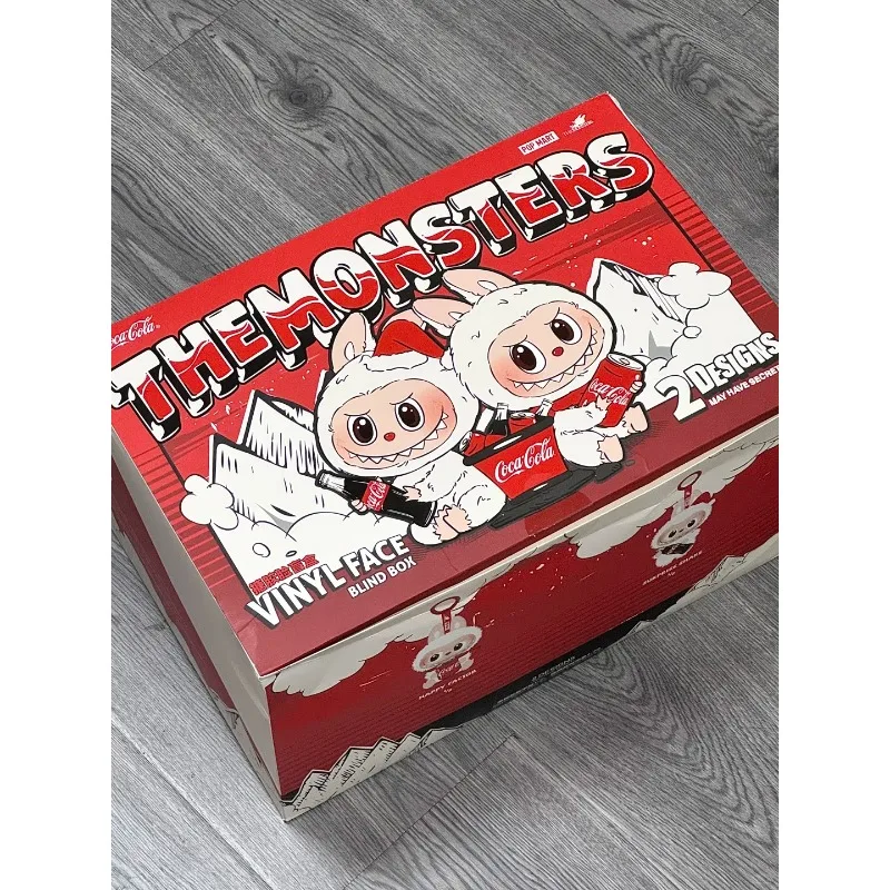

100%POPMART labubu THE MONSTERS Cola, виниловая серия, слепая коробка, плюшевая тканевая подвеска, подарок, аниме, экшн-фигурка, сюрприз, рождественские игрушки