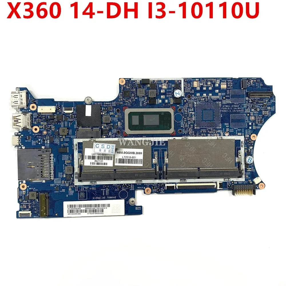 

For HP Pavilion X360 14-DH Laptop Motherboard 18742-1 448.0GG03.0011 L67766-601 L51133-601 L67767-601 L51132-601 L67674-601