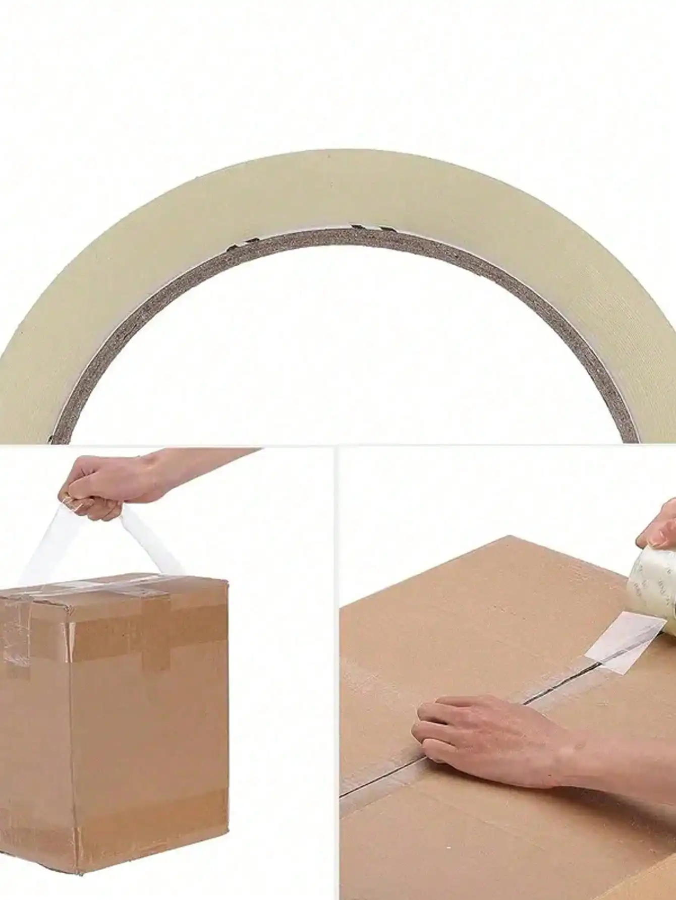 Cinta de embalaje transparente sin olor de 2 pulgadas de ancho, 110 yardas, 1.9 mil, rollos de cinta de embalaje para mudanzas, envíos y regreso a clases.