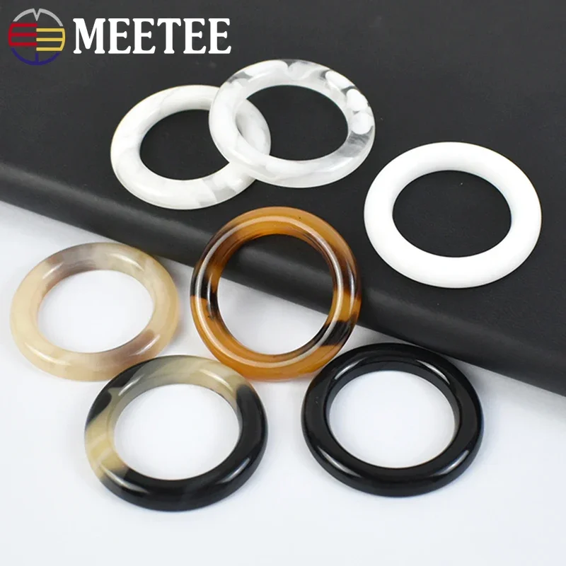 

25Pcs 20-50mm Resin O Ring Buckles For Garment Coat Bra Adjuster Clasp Belt Decorative Buckle DIY Sewing Replacement Accessories