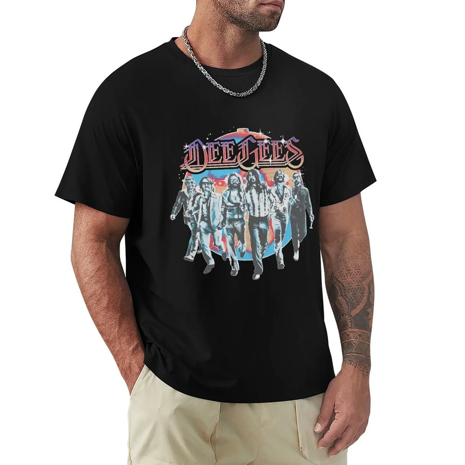 

Dee Gees Disco Ball Logo T-Shirt custom t shirt shirts graphic quick drying mens t shirts pack