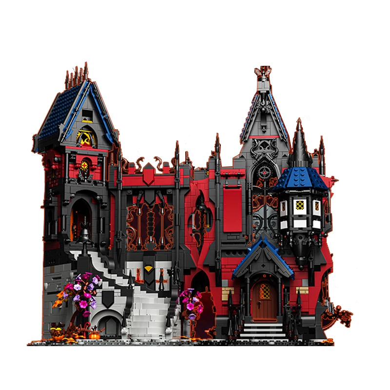  3900PCS Movie Vampire Medieval Castle Building Set City Architecture Modular Building Block Assembly Model Halloween Toy Gift