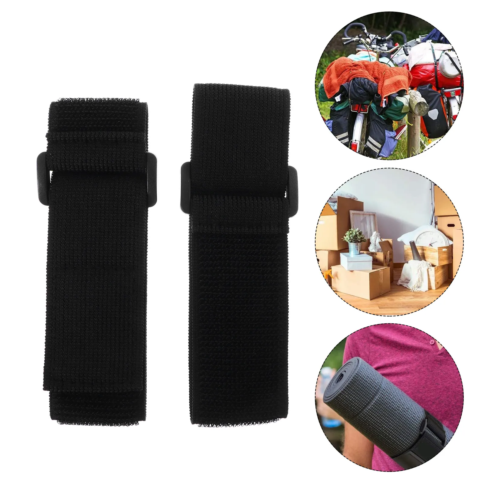 10Pcs Nylon Hook and Loop Strap Waterproof Bag Arm Band Self Adhesive Fastener Thick Loop Strong Hook High Durability Easy Peel