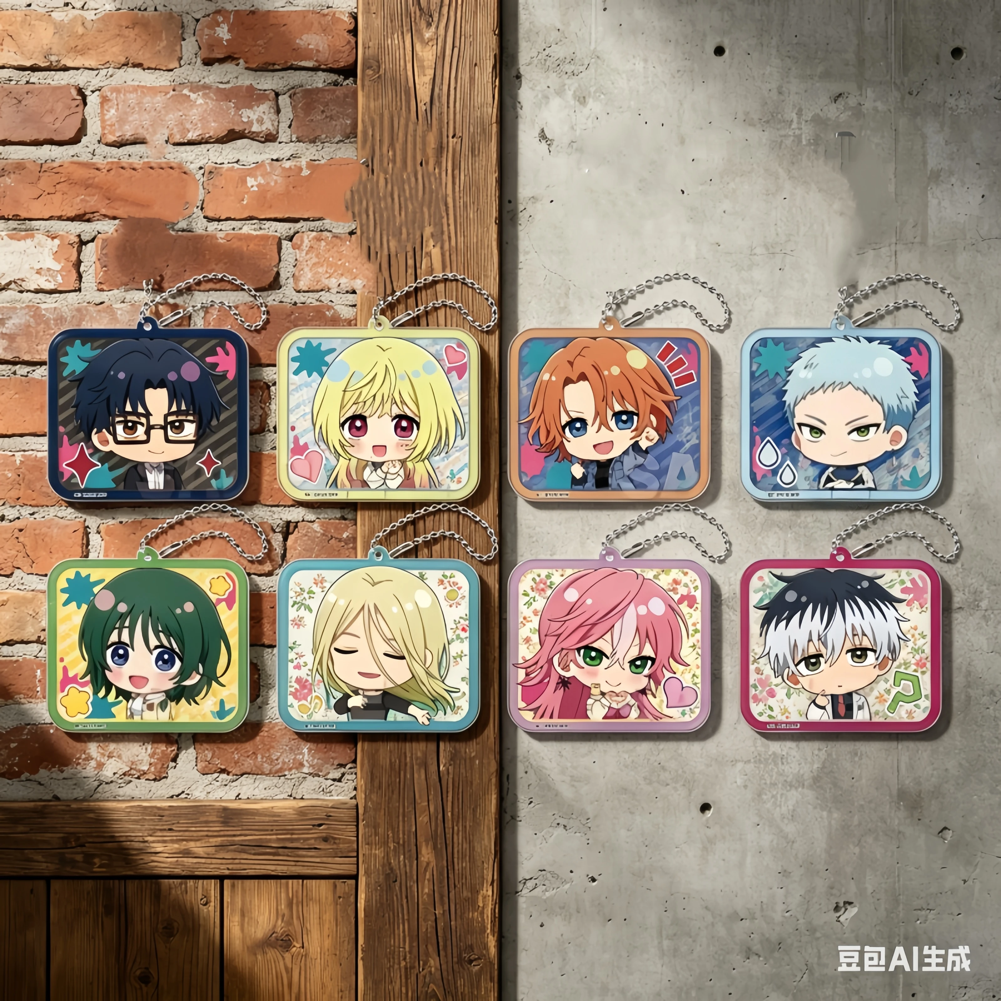 WholesaleMarriagetoxin Anime Acrylic Car Keychain Hikaru Gero Mei Kinosaki Pendant 6CM Phone Pendant Souvenir cartoon character