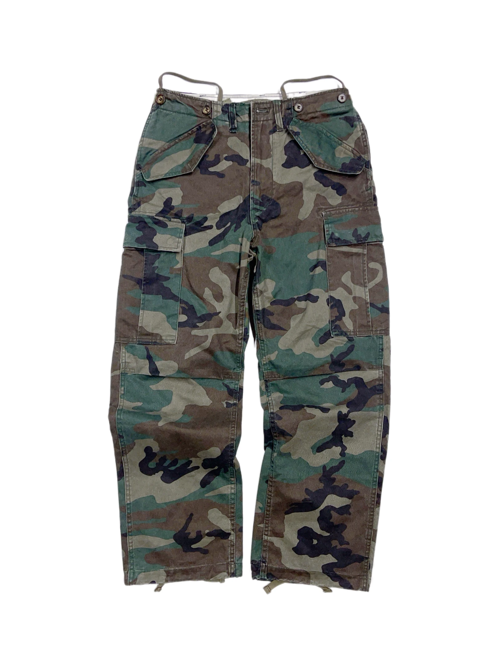

Retro American Washed M65 Camouflage Paratrooper Workwear Loose Straight Casual Pants Cotton Straight Leg Trousers for Youth