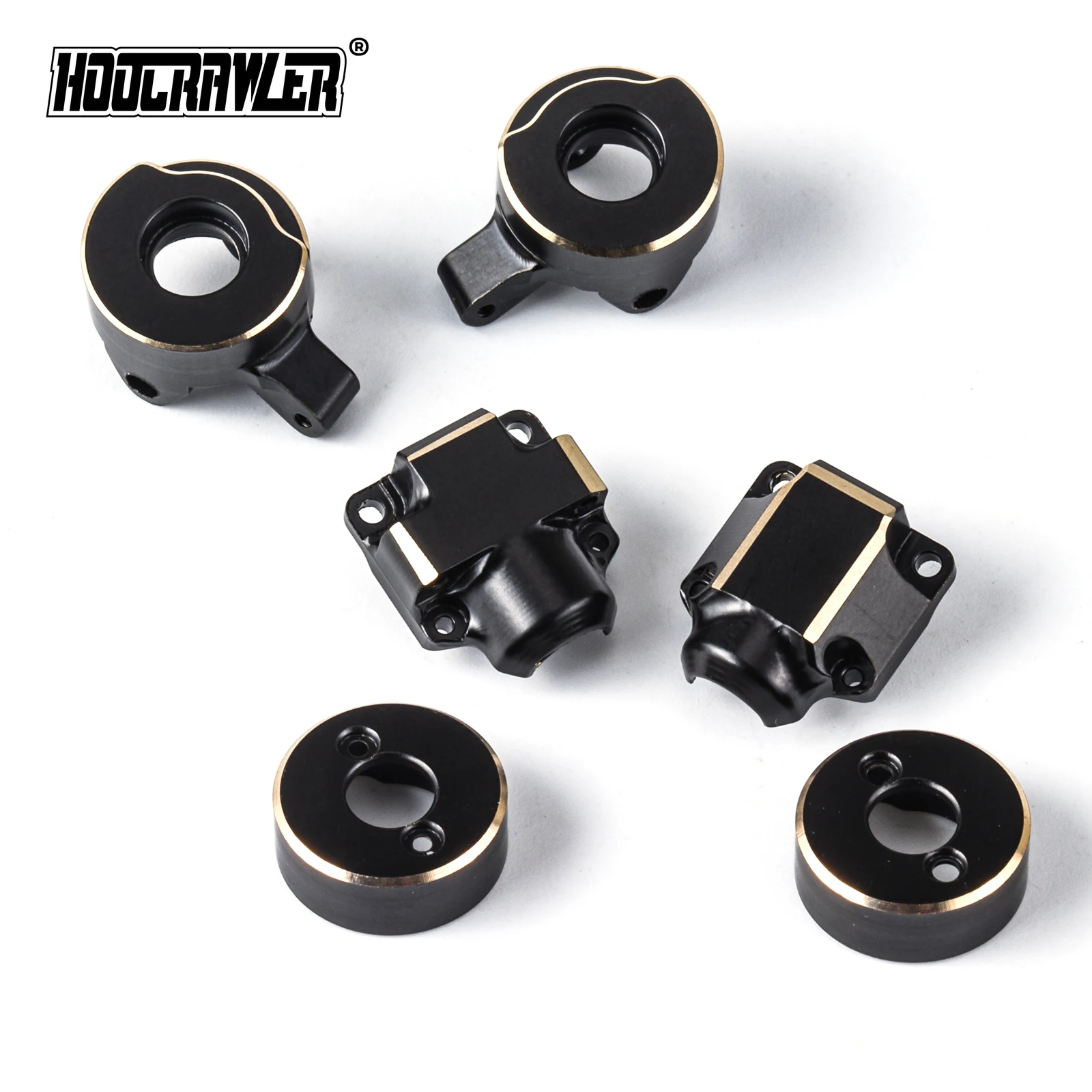 

Комплект латунных поворотных кулаков SCX30 1/30, крышки дифференциала и утяжелители задних ступиц - для моделей Axial Ford Bronco Jeep Wrangler