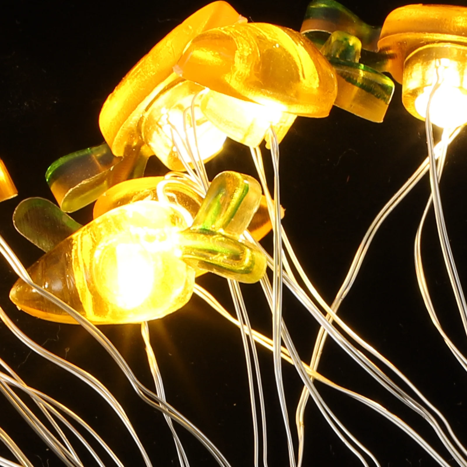 تعمل سلسلة أضواء عيد الفصح 50 LED 5M تصميم أرنب الجزرة داخلي في الهواء الطلق سلسلة أضواء عيد الفصح تعمل #6