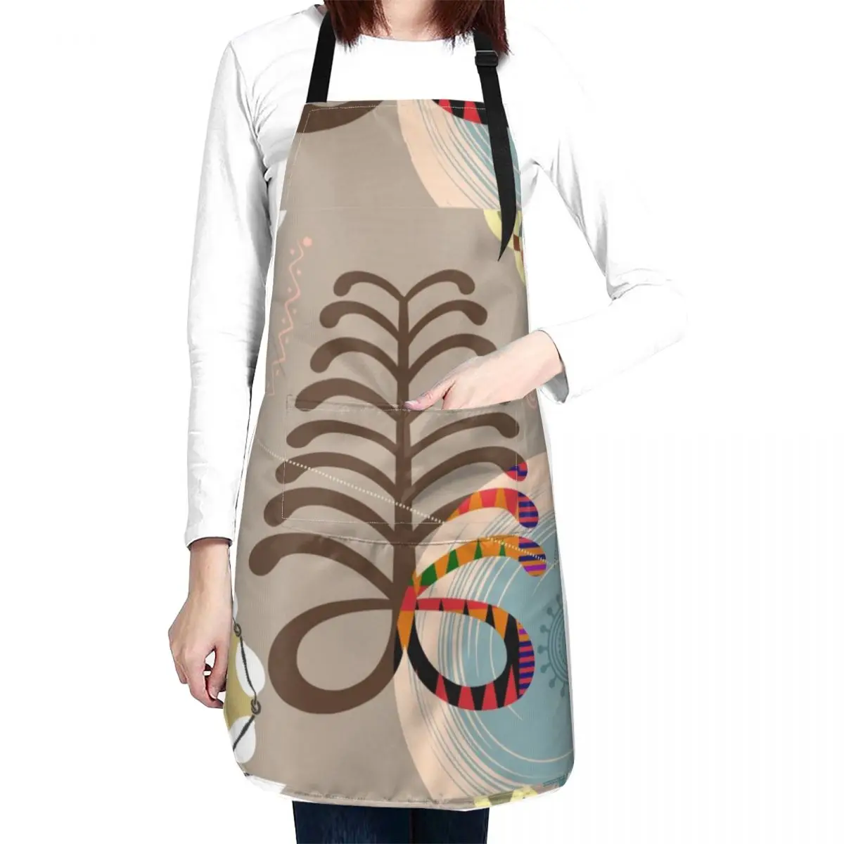 Adinkra AYA Apron For Cooking Womens Dresses kitchen woman Apron