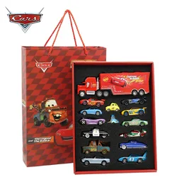 Disney Pixar Cars 3 Metal Diecast Car Model Toy Gift Set para crianças, relâmpago McQueen, Jackson, tio caminhão, brinquedos de aniversário para meninos, 1:55