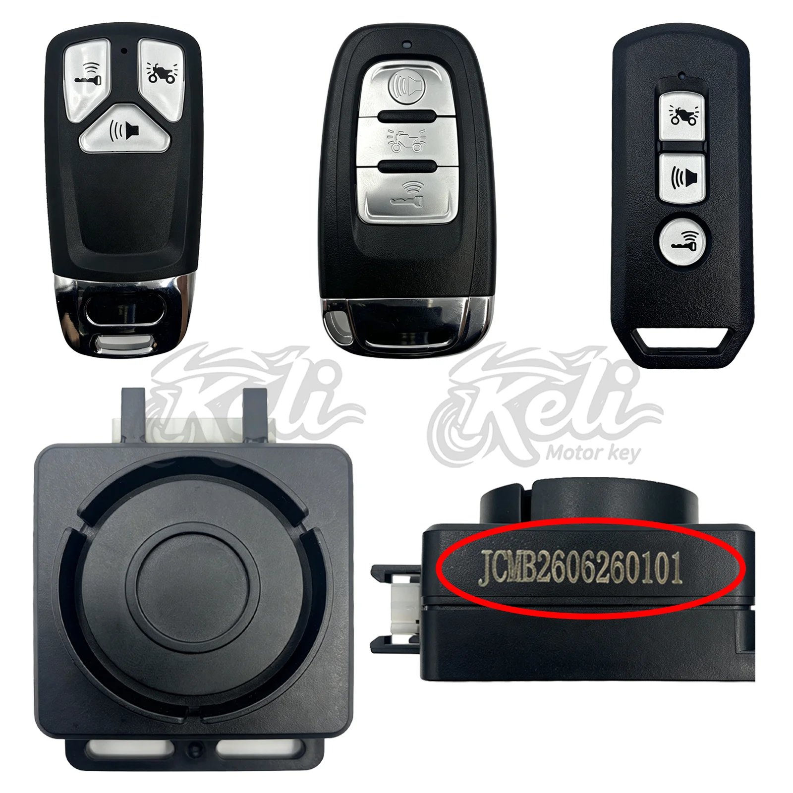 Motorcycle Smart Key Control Module Plug and Play Keyless Anti-theft