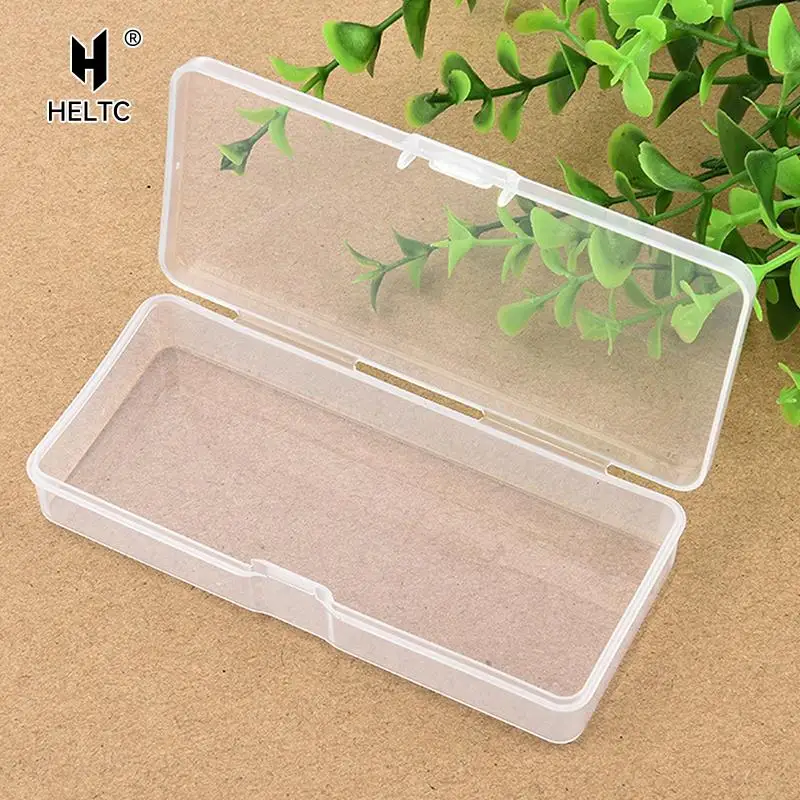 Clear Plastic Box Rectangular Box Translucent Box Packing Storage Box Dustproof Durable Strong Jewelry Case Container 10.2x4.5cm