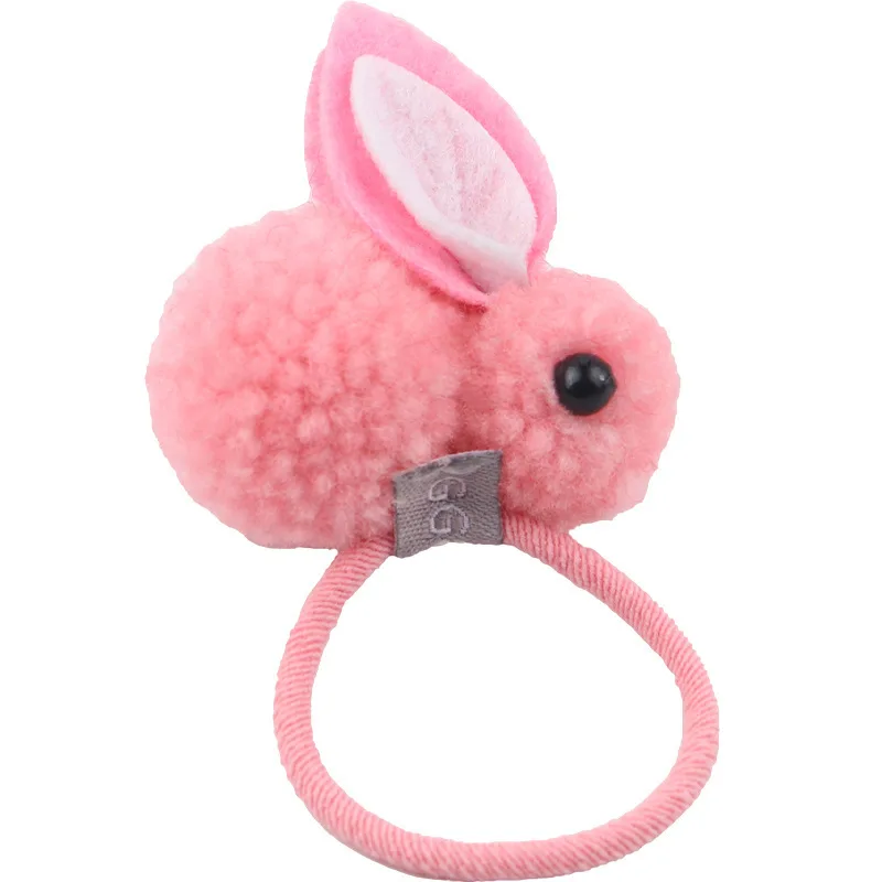 2PCS New Plush Rabbit Cute Princess Headwear Kids Elastic Hair Bands Children Ropes Girls Accessories Baby Headdress