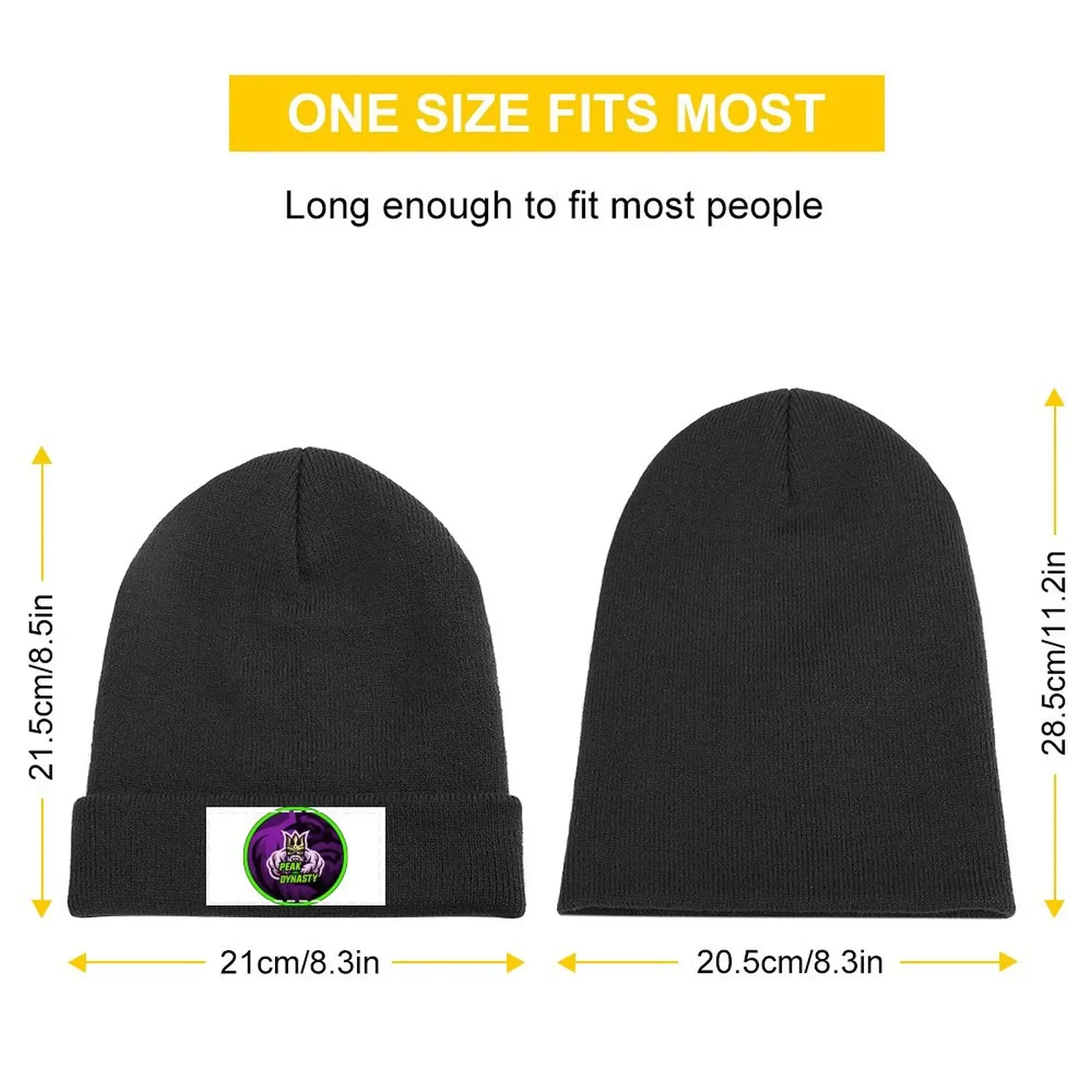 Peak Dynasty (Logo in Centre) Knitted Cap Luxury Brand Bobble Hat Women Caps Men's