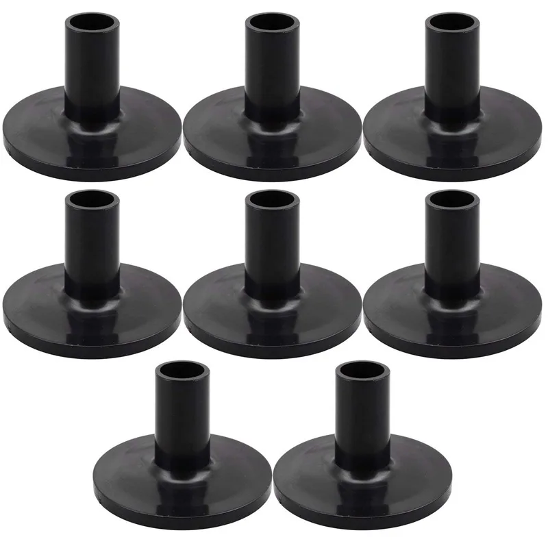 8Pcs Cymbal Sleeves 8PCS 38x26mm Black Drum Cymbal Sleeves Replacement for Shelf Drum Kit