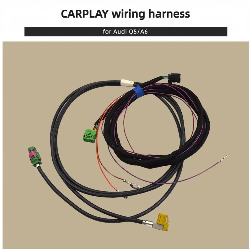 

Кабель-переходник CarPlay 708A для Audi A4 Q5, USB и TYPE-C, проводка для подключения CarPlay