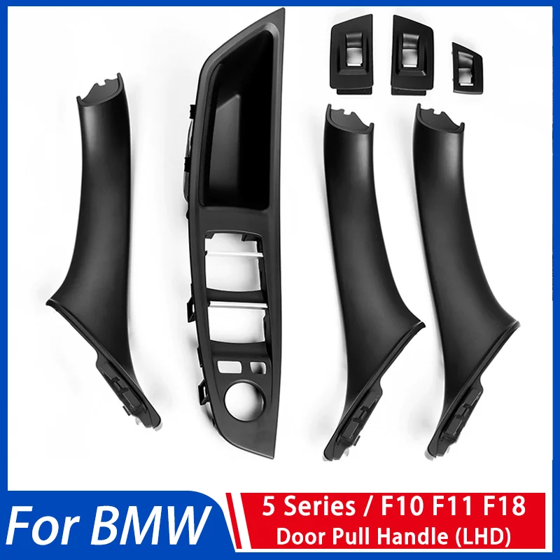 

Carbon Fiber LHD RHD Car Interior Door Handle Fit For BMW 5 series F10 F11 F18 520d 525d 530d 535i Inner Panel Pull Trim Cover