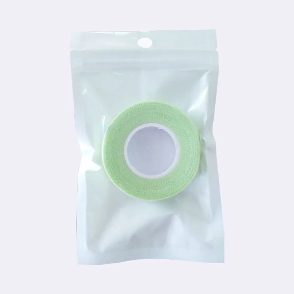 2Pcs Green Eyelash Extension Supplies Breathable Hole Tape Premium Soft Elastic Isolation Tape for Lash Technician Tools