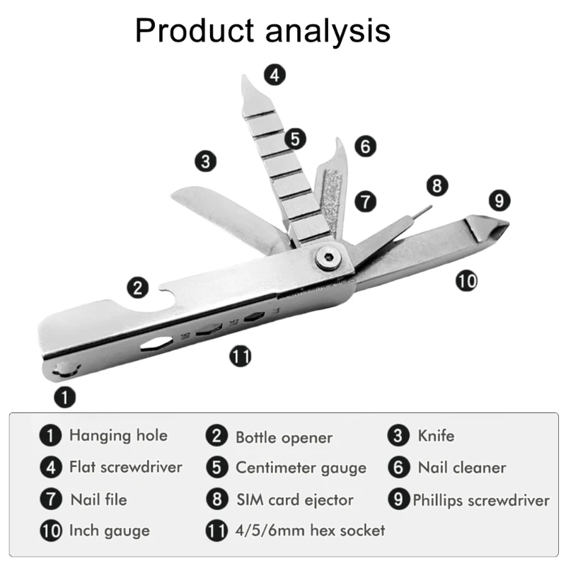 Multitooltang Multitool Draagbare multitool Zakkensnijder Campingmultitooltang Draadknipper Schroevendraaier