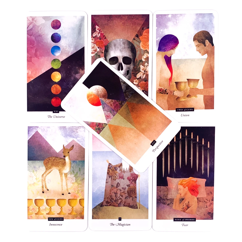 بطاقات التارو الميدانية بطاقات ألعاب الطاولة الإنجليزية الكاملة بطاقات التارو الخيالية سطح السفينة أوراكل العرافة مكتب لعبة بطاقات التارو #2