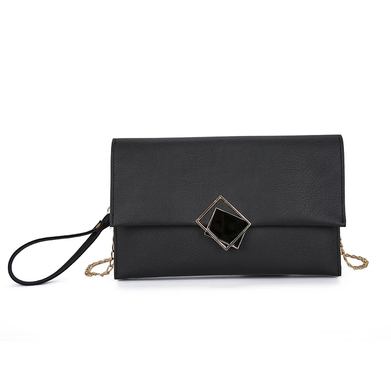 Clutch Evening Bag Female 2023 New Fashion Envelope Mobile Phone Bags Large Capacity Chains Handbags Pu Underarm Crossbody