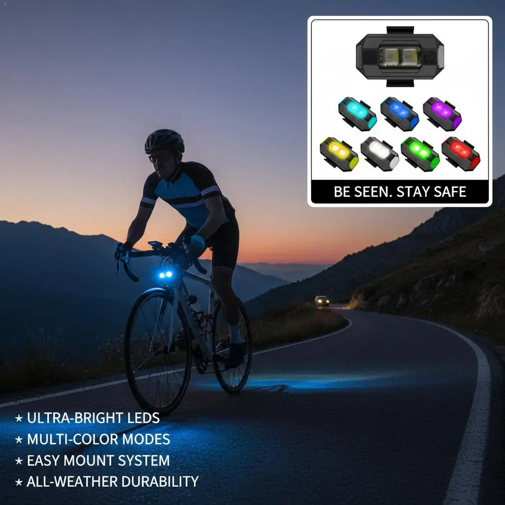 Universal 7 Colors Drone Strobe Light Drone Night LED Anti-collision Warning Light Mini Signal Light For dji Mini 2 Accessories