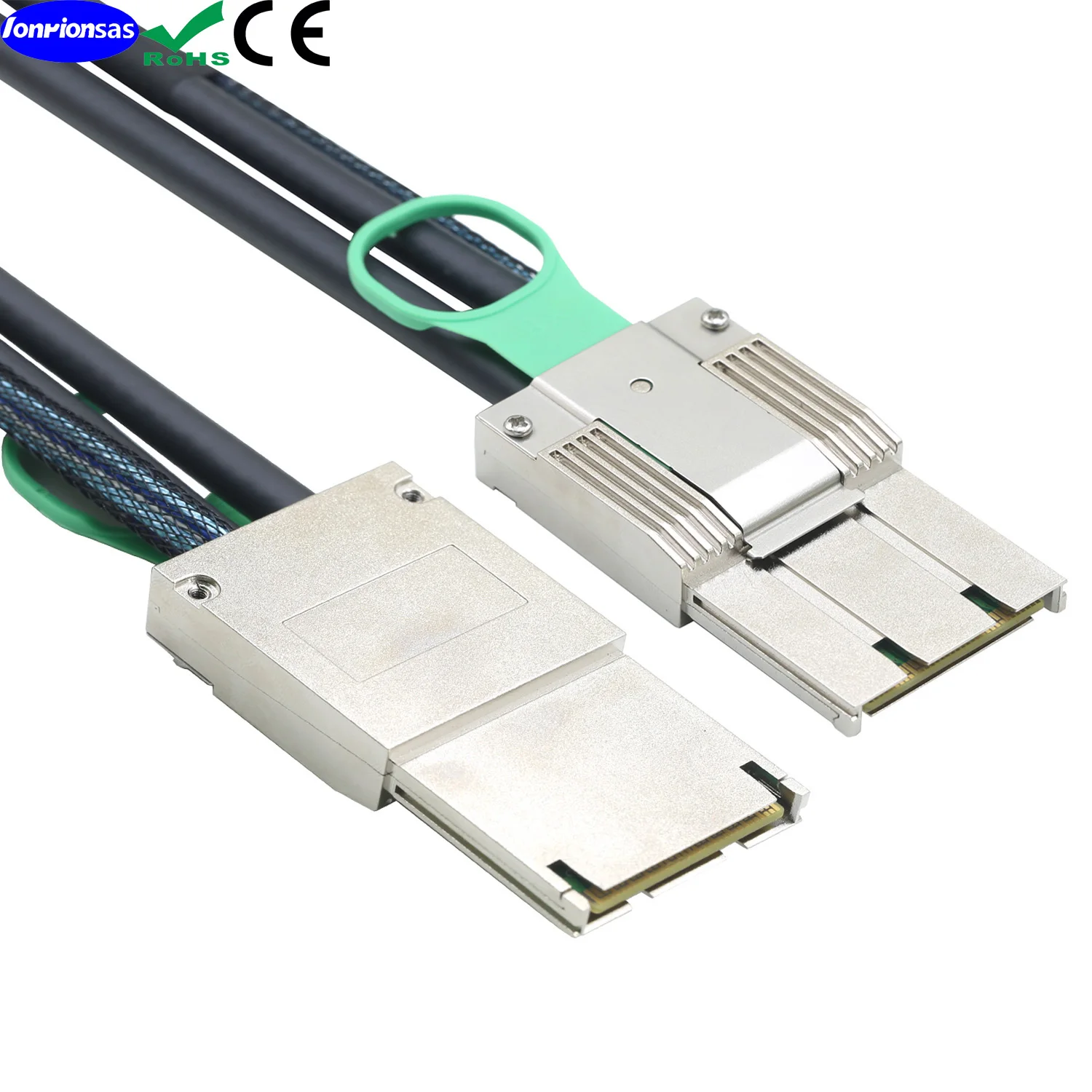 LONRIONSAS#PCIE Zinc Alloy Dual express iPass MINI SAS HD SFF-8088 8X 68P High-Speed I/O male toMINI SAS HD SFF-8088 8X 68P male