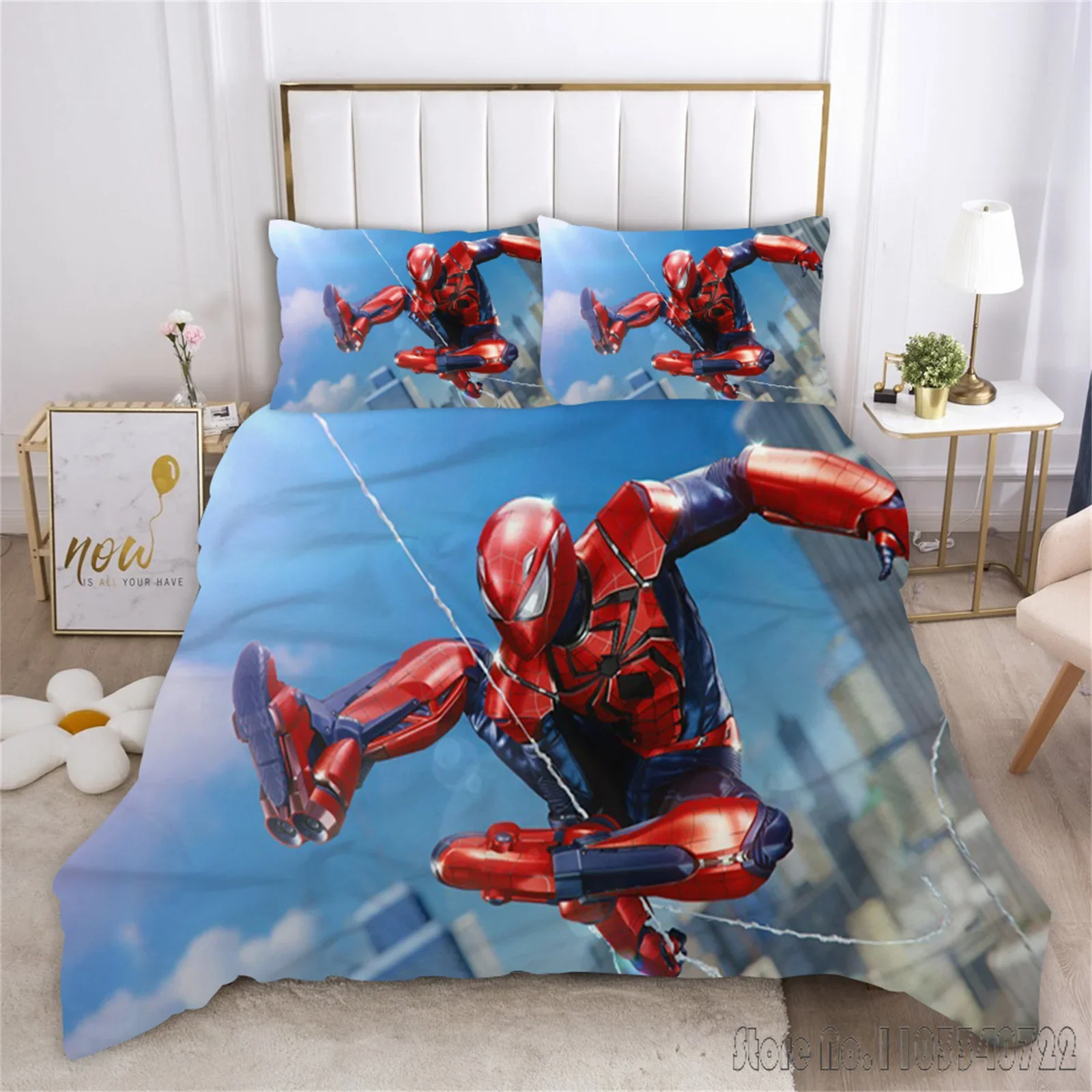 Spiderman Cover Quilt Marvell Cartoon Duvet Cover Set HD Comforter Cover Bedclothes for Kids Bedding Sets Bedroom Decor