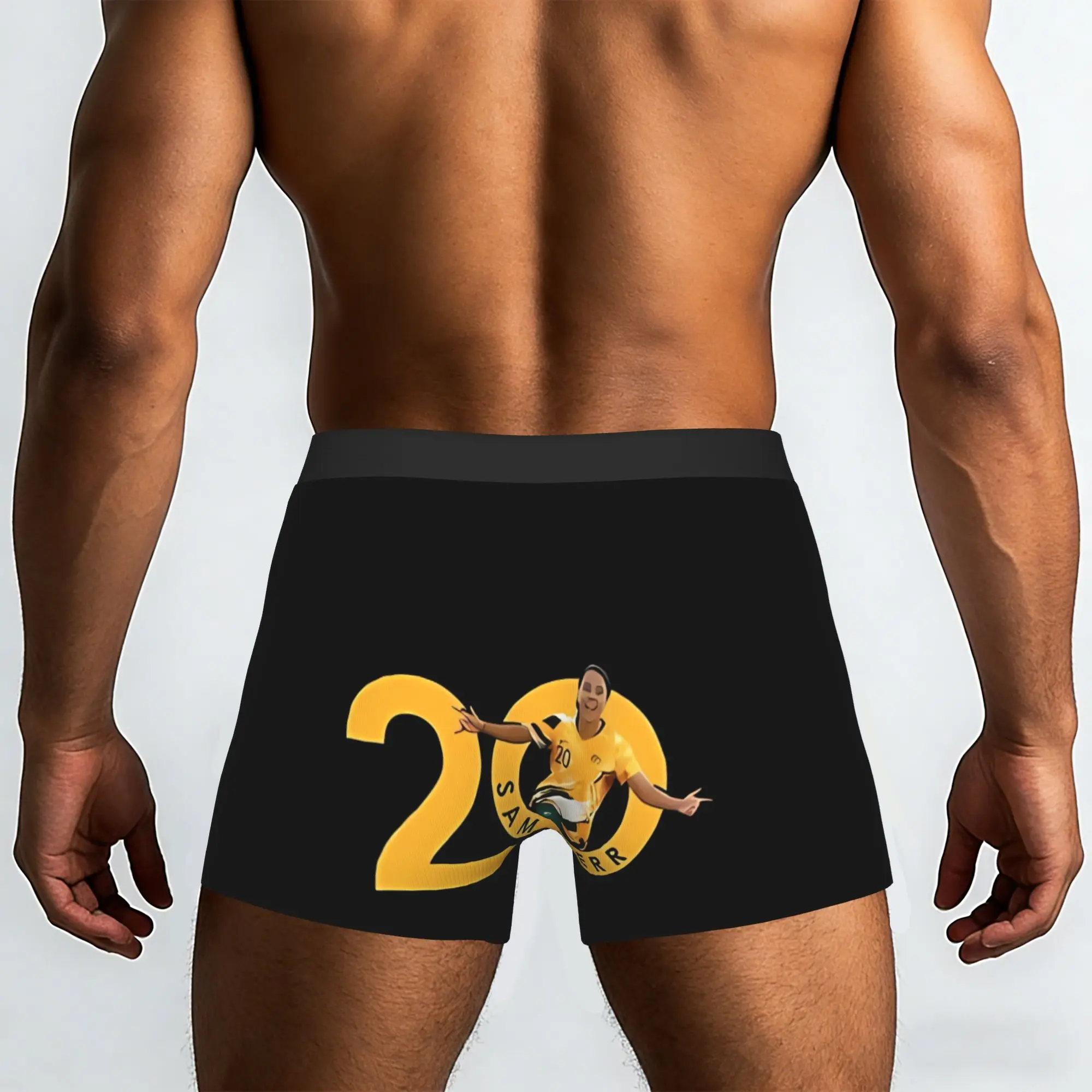 Sam Kerr Number 20 Matildas Underpants Breathbale Panties Men's Underwear Print Shorts Boxer Briefs