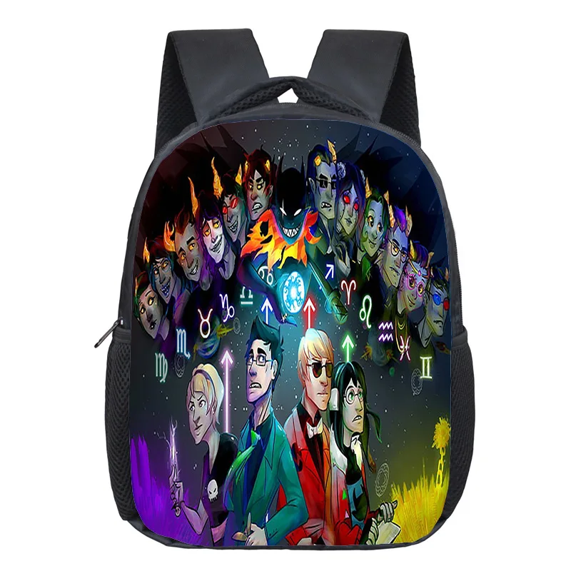 Homestuck لعبة نمط حقيبة الظهر صبي فتاة عادية الكرتون المدرسية يمكن DIY بها بنفسك موضة حقائب الظهر للطلاب حقيبة المدرسة رياض الأطفال #1