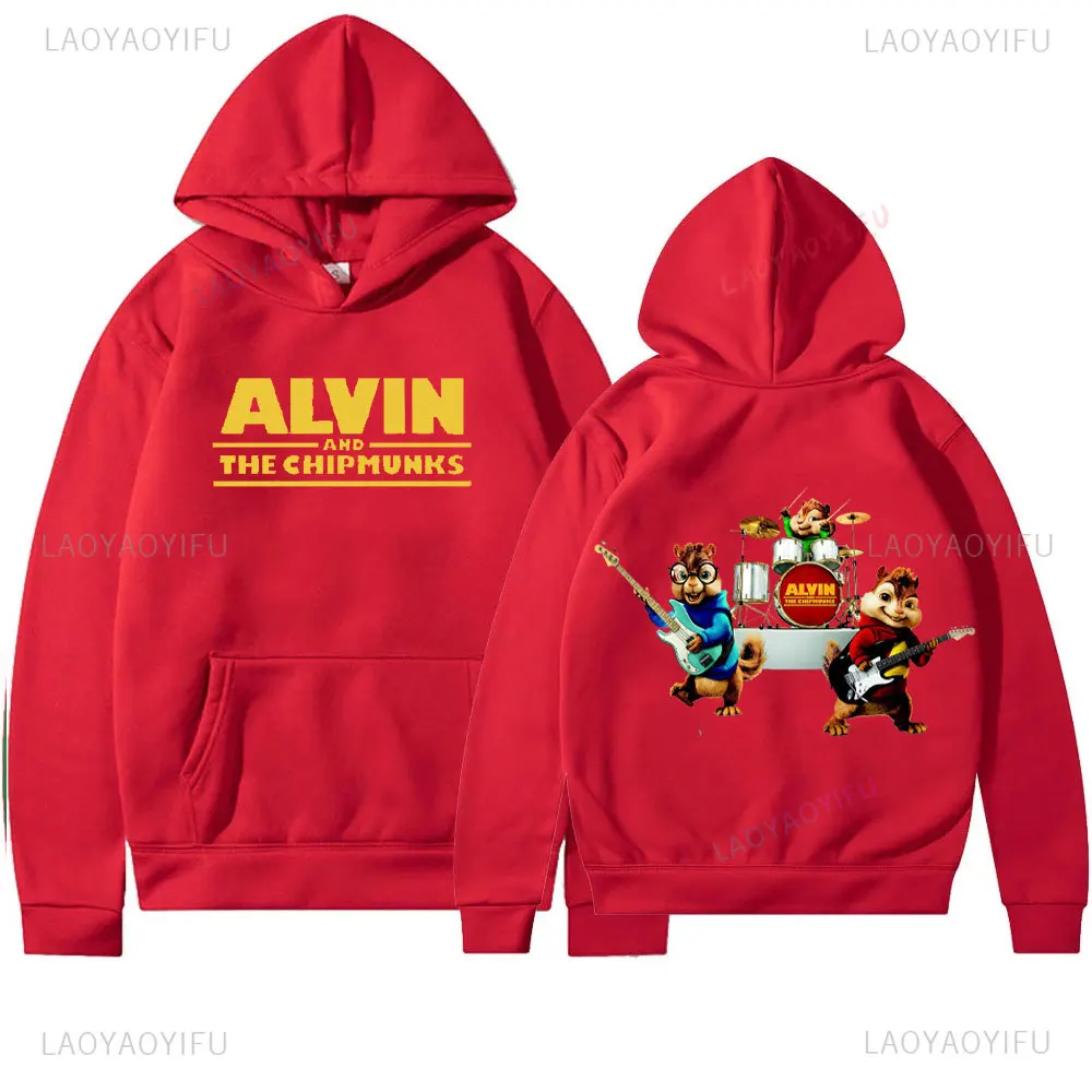 Alvin and The Chipmunks: The Squeakquel's Cartoon Themed Street Hot Sale Hip Hop Pop Collection Funny Sweatshir Hoody Pullover