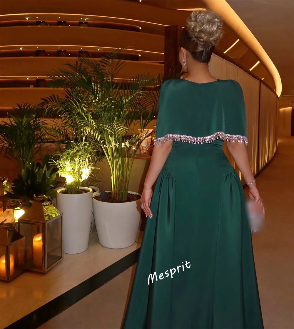 تخصيص بريق شرابة س الرقبة شال ألف خط فساتين طويلة ثوب مسائي رسمي مناسبة مخصصة فستان حفلة أنيقة #2