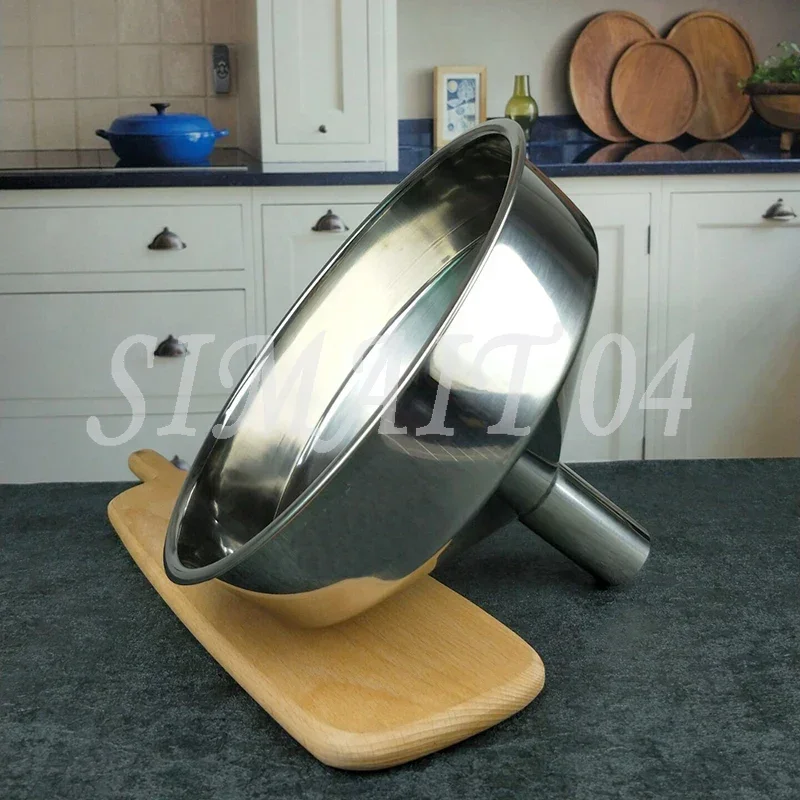 Stainless Steel Large funnel stainless steel metal wine funnel fuel funnel large extra large 40cm