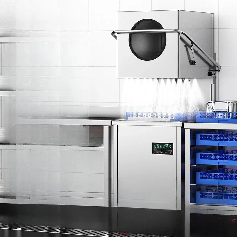 

Uncovered dishwasher, commercial fully automatic, large dishwasher
