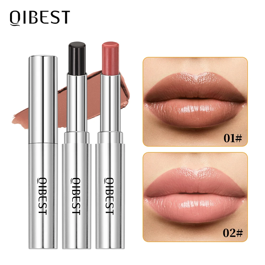 QIBEST Natural Sheer Moisturizing Lip Balm Lasting Honey Lipstick Tinted Lip Plumping Balm Smooth Nourishing Lip Stain Cosmetics