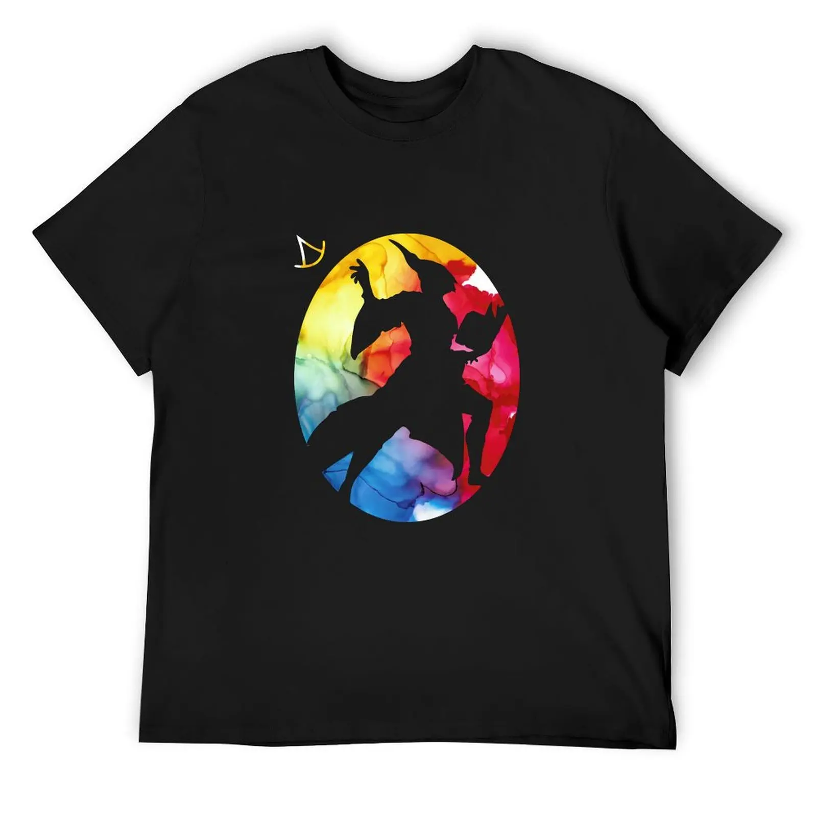 FFXIV Summoner Silhouette T-Shirt custom shirt street wear anime shirts men