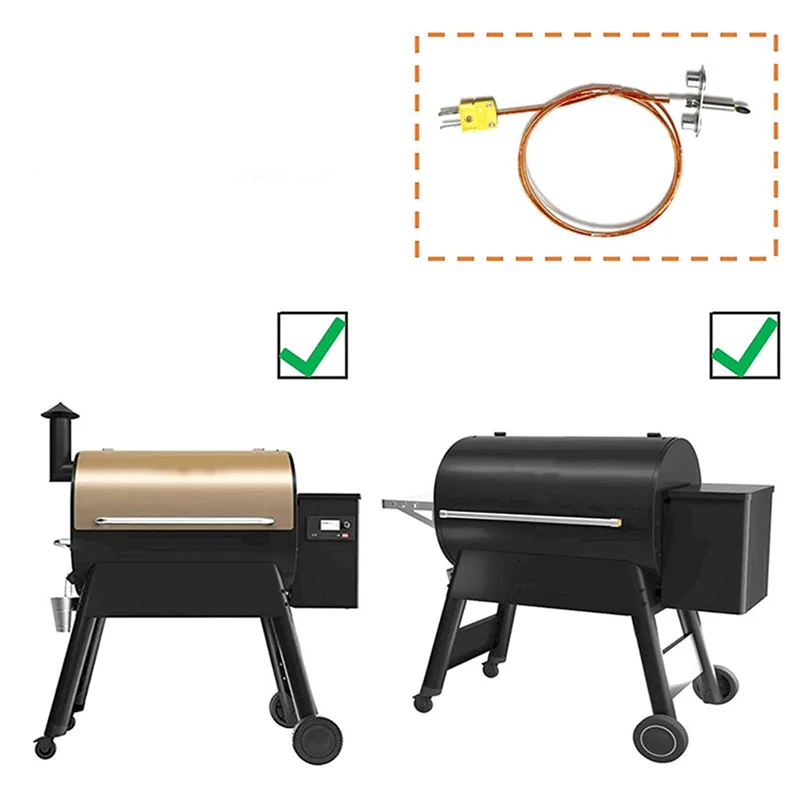 WCS-2X Thermocouple Probe Kit Replacement Parts KIT0422 For D2 PRO 575/780 Series & Ironwood 650/885 Wood Grill