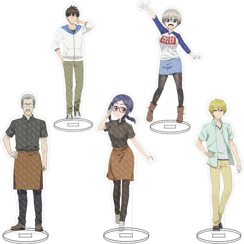 16CM Anime Acrylic Stand Uzaki-chan Wants to Hang Out!‌ Uzaki Hana Sakurai Shinichi Ami Asai‌ Cos Figure Ornaments Gifts